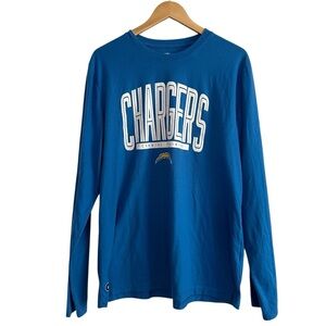 NFL Team Apparel New Era Blue Football Men's Long Sleeve Tee Size XL